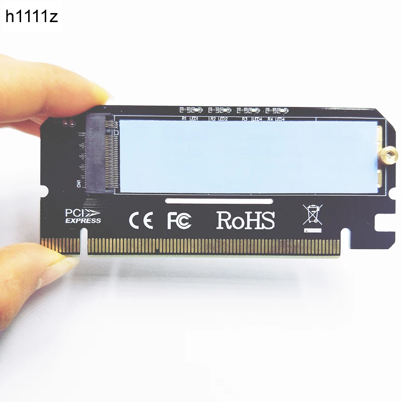 Адаптер M.2 NVMe SSD NGFF на PCIE 3 0 X16 со светодиодной M картой интерфейса поддержка PCI Express