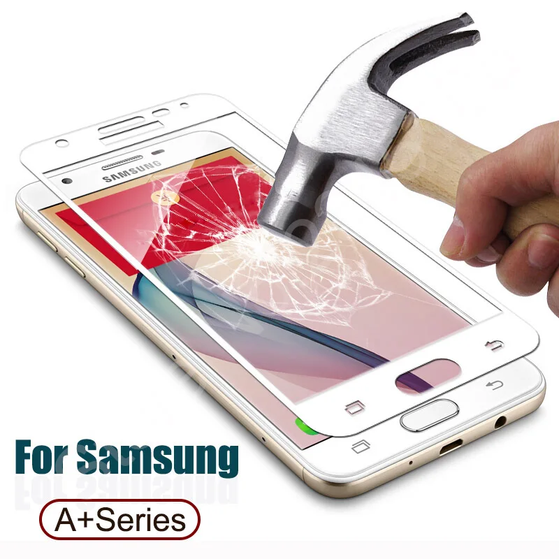 Полное закаленное стекло для samsung Galaxy A6 Plus 2018 a8 A3 A5 A7 2016 2017 cecular Защитная пленка