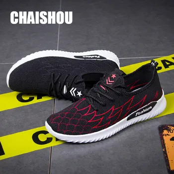 

CHAISHOU shoes men sneakers 2019 Sport Running Shoes Casual Shoes Fashion Lace up Mens Mesh Flats Shoe chaussure homme CS-328