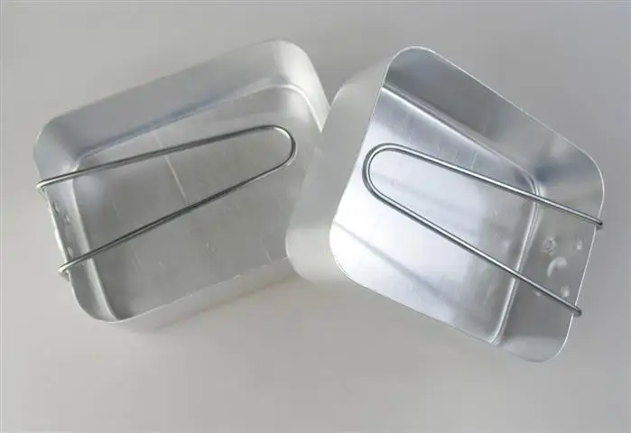 Aluminio kit lío Cook set militar Kit de desastre para cocinar que acampa al aire libre Aluminio kit lío Cook set militar Kit de desastre para cocinar que acampa al aire libre