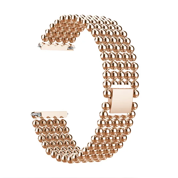 Пять бусин круглые для fitbit versa ремешок браслет часы ремешок для Fitbit Versa ремешок Сплав Золото Прямая - Цвет: Rose gold