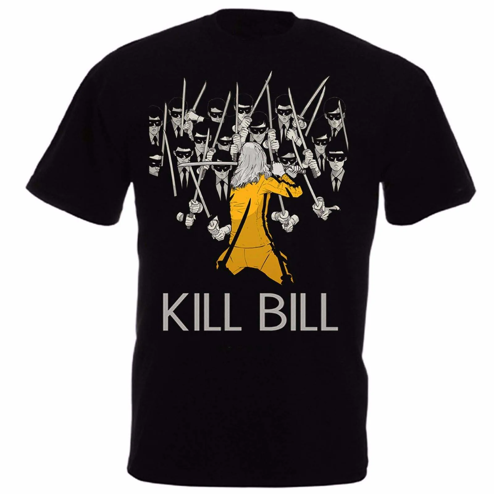 Kill Bill Vol 1 от Quentin Tarantino Uma Thurman как черная футболка из фильма Mamba | Мужская одежда