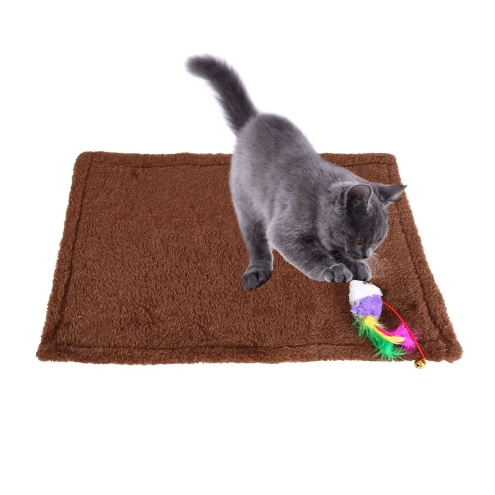 (Ship From US) Cat Scratching Mats Toys with Fish & Bell Toy Scratch