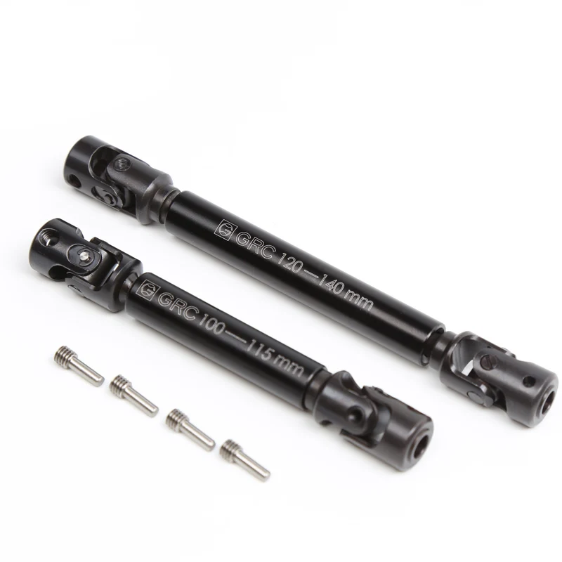 

2pcs/set GRC TRX4 Heavy Duty CVD Drive Shaft Alloy Steel Universal Joint Transmission Shaft V2.0 Version L=112-134mm/94-110mm