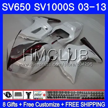 

Fairing For SUZUKI SV650S SV 650S 03 09 10 11 12 13 28HM.19 SV650 1000 S 1000S SV1000S 2003 2009 2010 2011 2012 2013 Pearl White