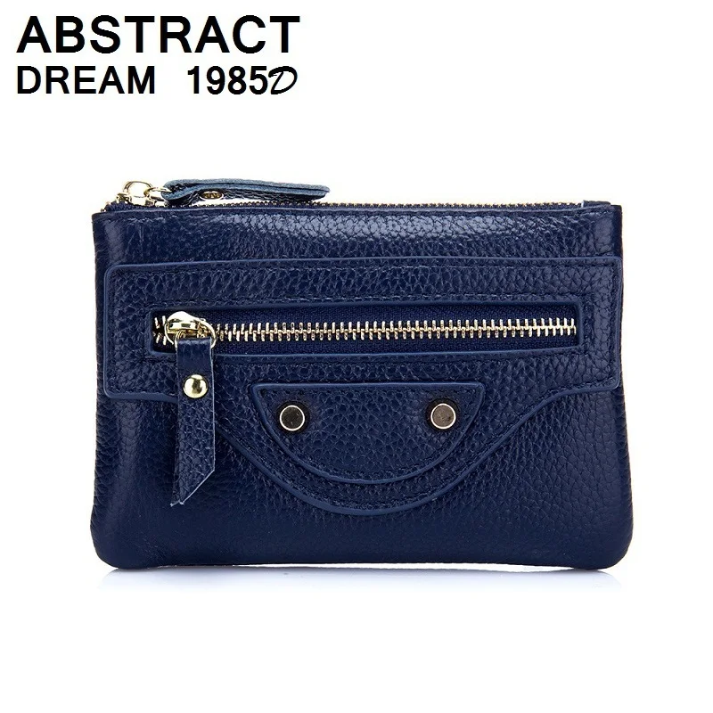 

wallet women 100% real Leather casual wallet brand bags quality classic Women's wallet locomotive luxury Ladies fashion purse