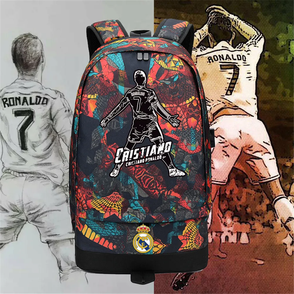 Kimikoy Криштиану Роналду CR7 Неймар вместительный рюкзак для ноутбука путешествий