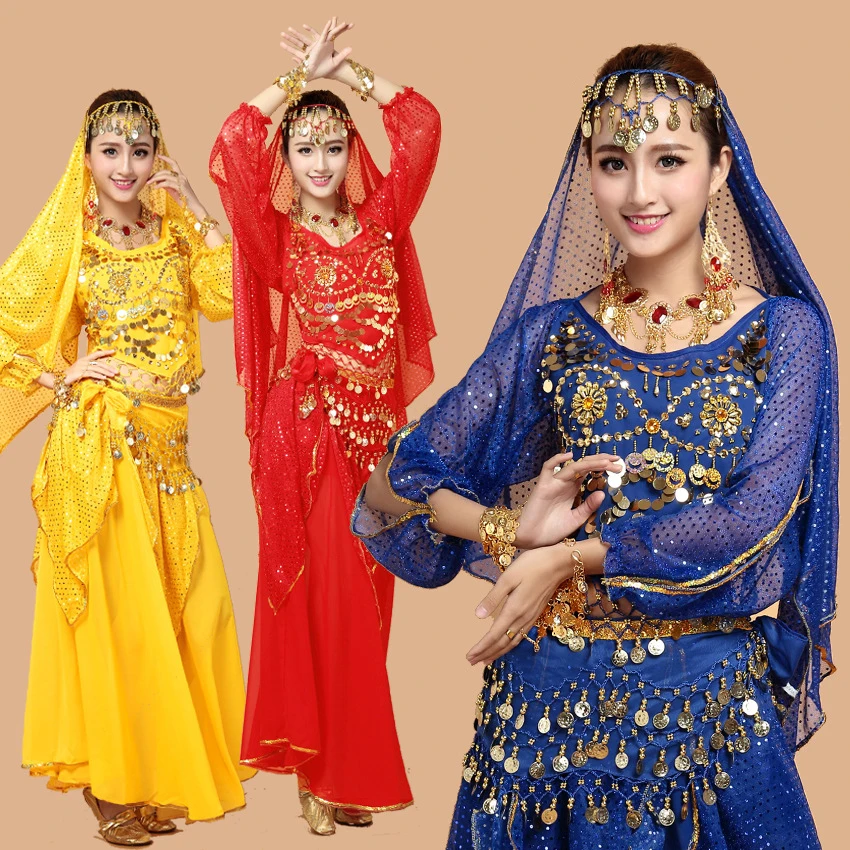 Женский костюм для танца живота с длинным рукавом|belly dance costumes|bellydance clothesdance wear |
