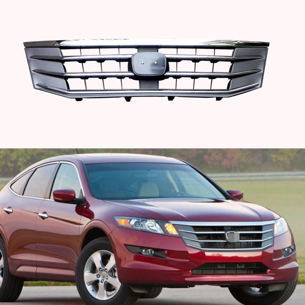 1Pcs Chrome Front bumper Upper Radiator Grille Grill For Honda Accord