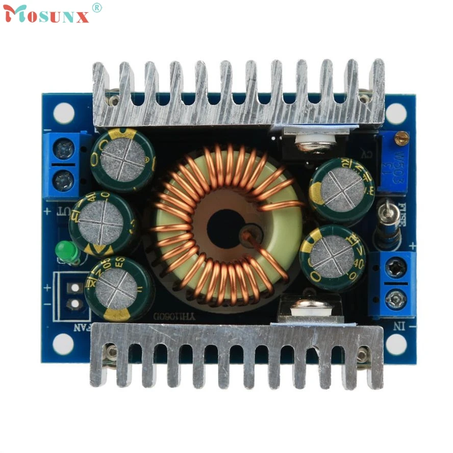 Adroit DC-DC CC CV Buck Converter Step-down 7-32V to 0.8-28V 12A Adjustable Constant Voltage Current Power Supply Module 30S7327 преобразователь no dc dc 10 4 35v 1 25 25 2a cc cv