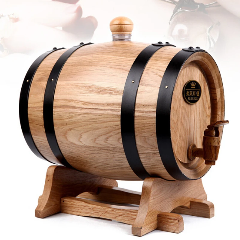 1.5L Oak Casks Red Barrel Liquor Storing Wine With Bladder Oak Barrel