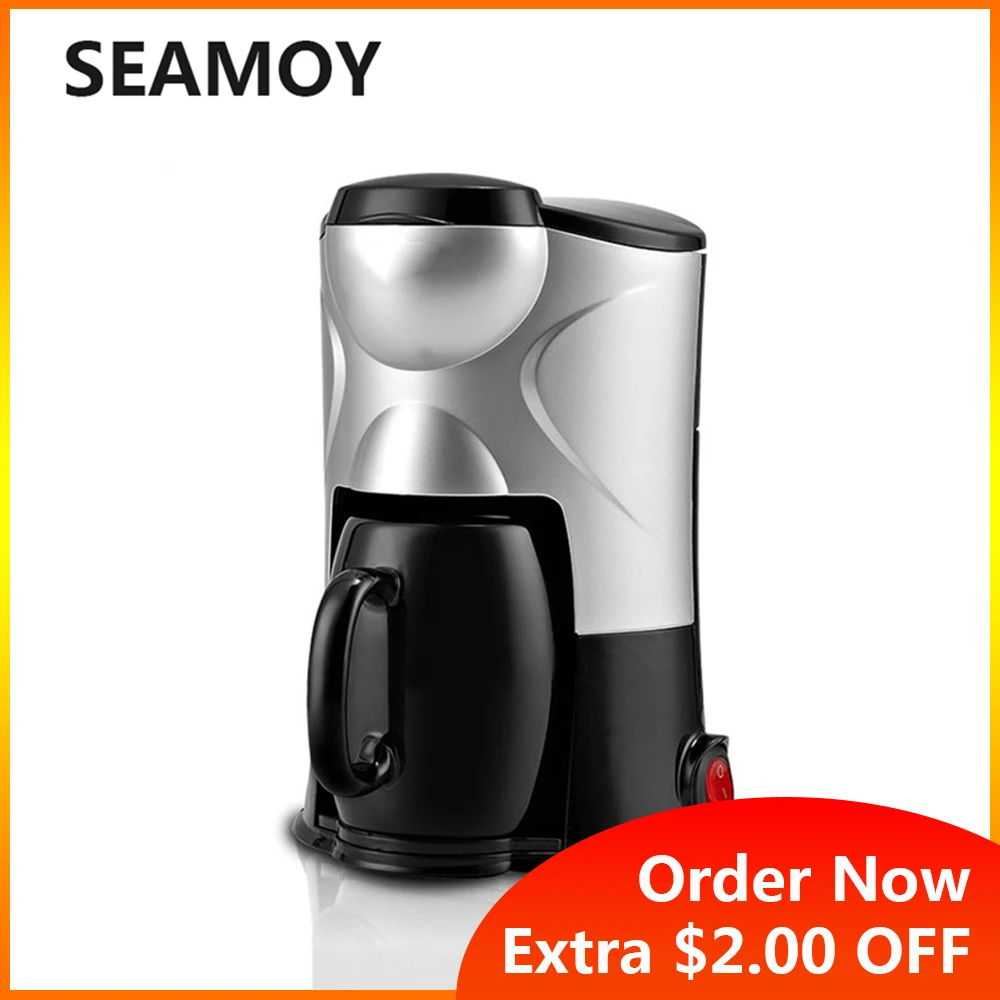 Seamoy 220V/300W Automatic One Cup Drip Coffee Machine Dripping Coffee