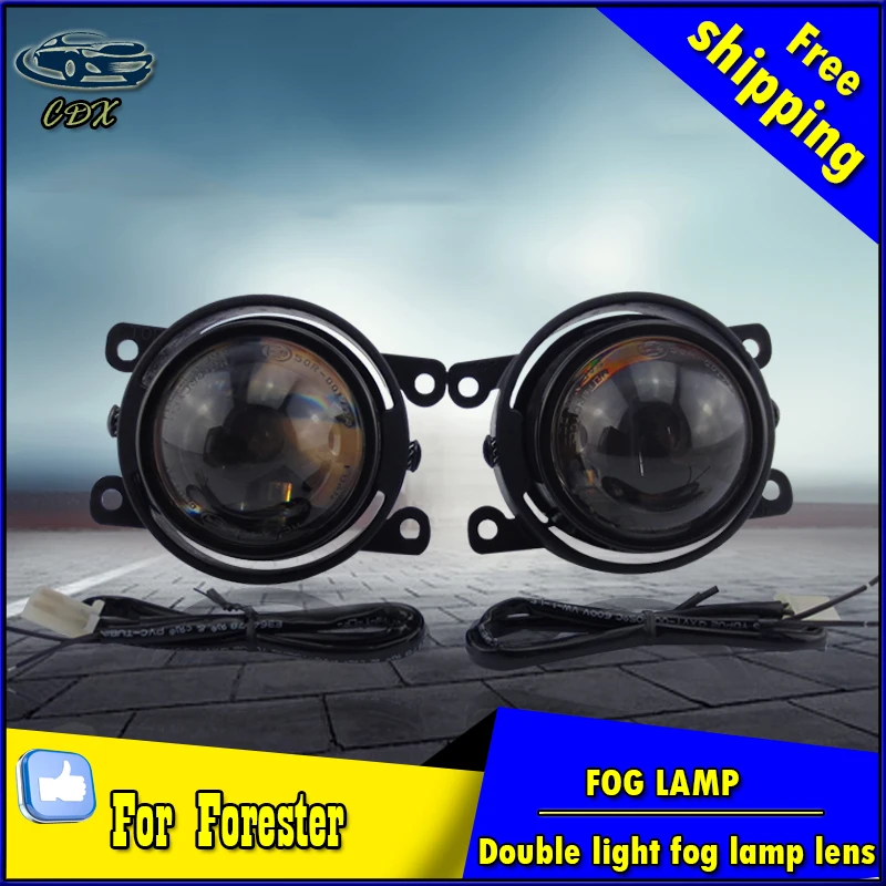 

Car Styling HID Double light lens fog lamp for Forester 2013-2015 E-MARK & DOT Authentication for Forester foglight Accessories