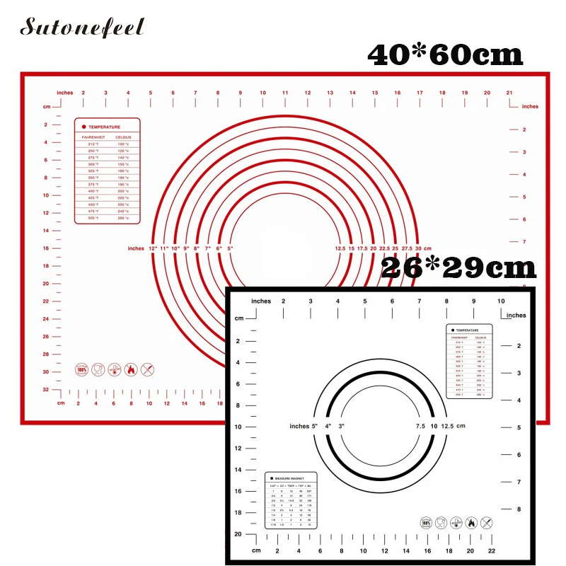 2 шт силиконовый коврик для выпечки замесные маты для теста пиццы коврик для теста силиконовые кондитерские доски кухонные аксессуары