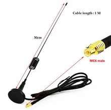 3.5DBi Gains ADS-B 1090Mhz MCX Male Connector Aerial Magnetic Base RG174 1M Antenna Free shipping