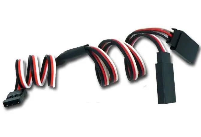

50pcs/Lot GW005F 15cm 150mm Y type extended line Extension Lead Wire Cable for Futaba JR Y Harness Servo Lead Extension