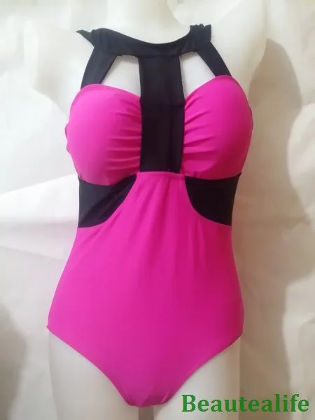 plus size bandage one piece swimsuit (2)