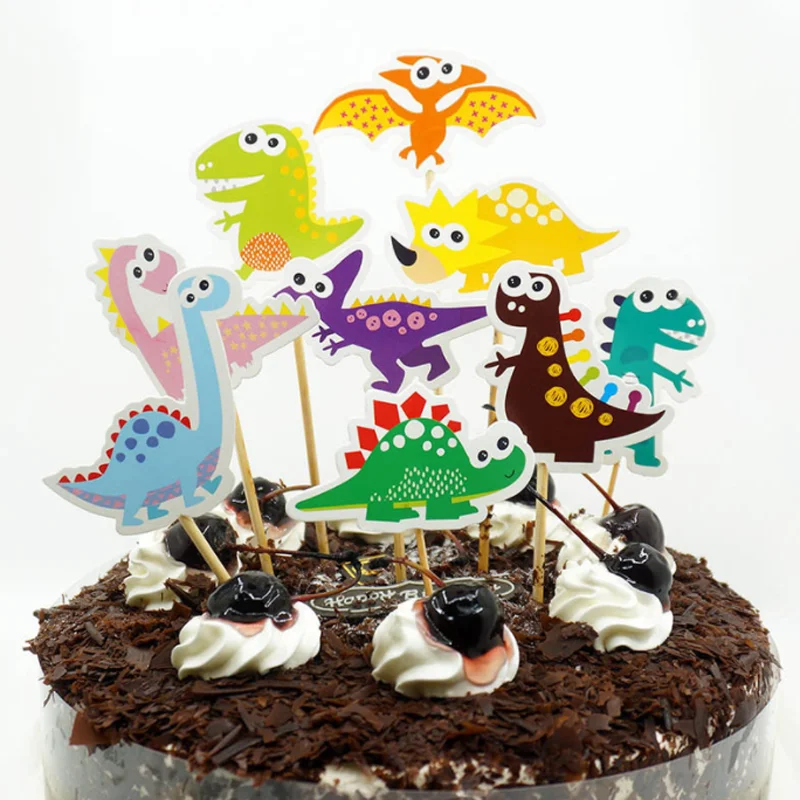 9 Pcs Set Kawaii Happy Birthday Popular DIY Cake Flag