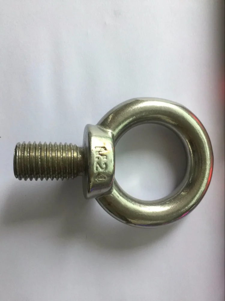 1pcs M24 Eye Bolt Stainless Steel Marine Lifting Eye Bolt Ring Screw