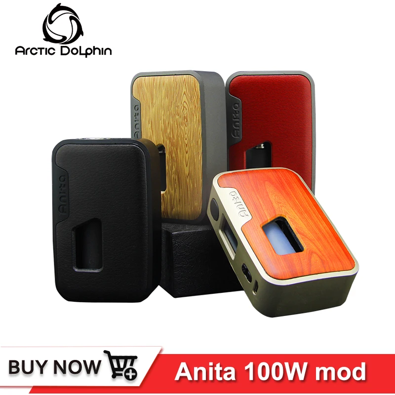 Оригинальная электронная сигарета arctic dolphin Anita 100 Вт Squonk BF mod Squonker Bottle 5-100 OLED белый
