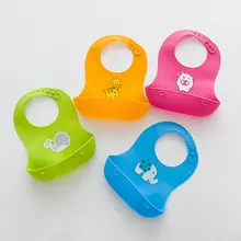 Регулируемый Младенцы мода силиконовые Водонепроницаемый маслостойкой мультфильм нагрудники Дети Обед нагрудники
