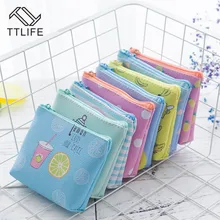 TTLIFE Hand Pocket Wallet Bag Women Animal picture Cat Small Purse PU Leather Wallet Female Zipper children's Coin Purse Wallet