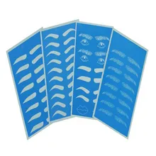 2 шт силиконовый Перманентный макияж бровей кожа для обучения татуировкам синий 19,5X14,5 см поддельные