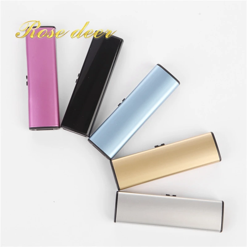 Creative small Rechargeable USB Windproof flameless electric Electronic charging Cigarette lighter Smokeless Super lighters man | Дом и сад