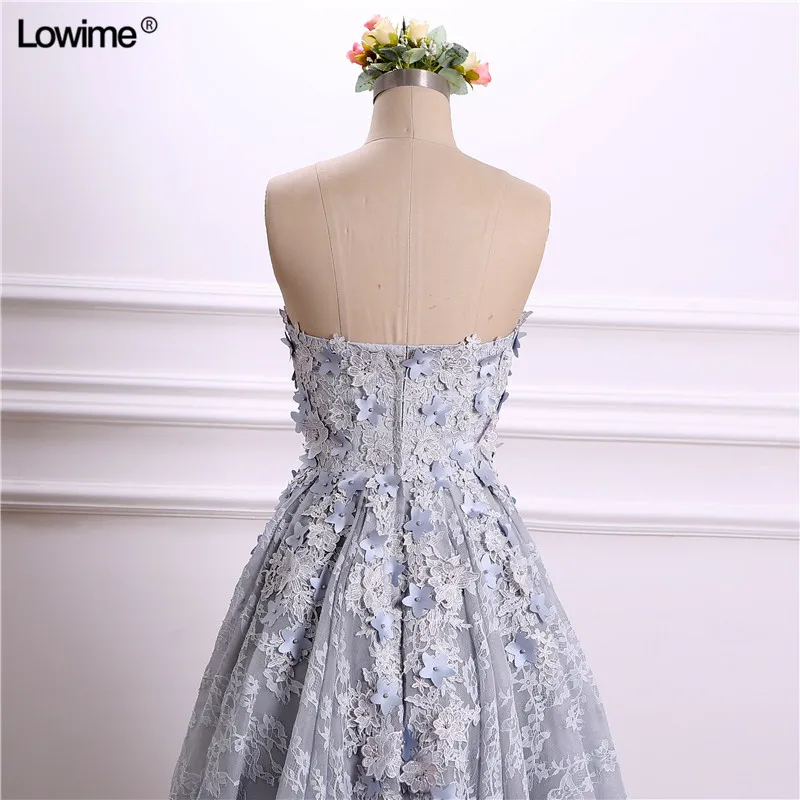 Fashion Prom Dresses 2018 Sweetheart Lace Appliqued vestido de festa Dress Elegant Hi-Lo Dress Prom (3)