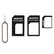 Для iPhone 4/4S для преобразования NANO SIM карты для iPhone 5/5S/5C 4 в 1 для NANO SIM адаптер с разъемом для карты