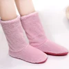 FRALOSHA tubo largo zapatillas Zapatillas de algodón mujeres invierno cálido Casa de algodón acolchado zapatos de invierno de fondo suave de interior de felpa zapatillas ► Foto 2/6