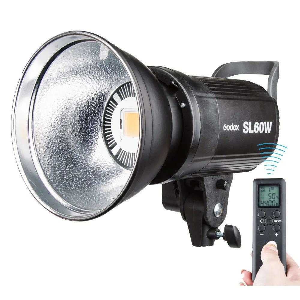 Godox SL-60W 5600K светодиодный Foto лампа Bowens светодиодный светильник для видеосъемки Для фото телефона DSLR камера светильник ing Studio Фотография