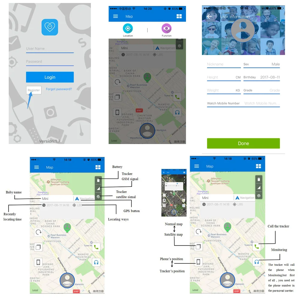 Смарт gps трекер ошейник GSM wifi LBS локатор в режиме реального времени приложение устройства слежения для питомца трекер локатор анти потеря геозоны