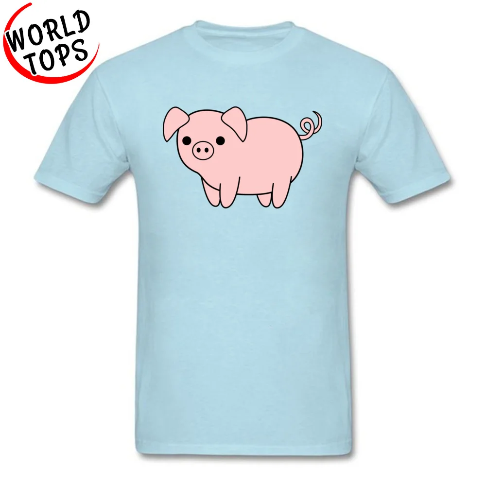 Pig Top T-shirts for Men cosie Father Day T Shirt Short Sleeve Discount Summer Tops Shirt O Neck Pure Cotton Drop Shipping Pig  light