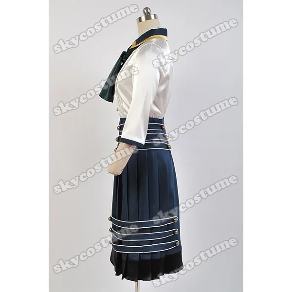 BioShock Infinite Elizabeth униформа игра голубое и белое платье Хэллоуин косплей костюмы для женщин