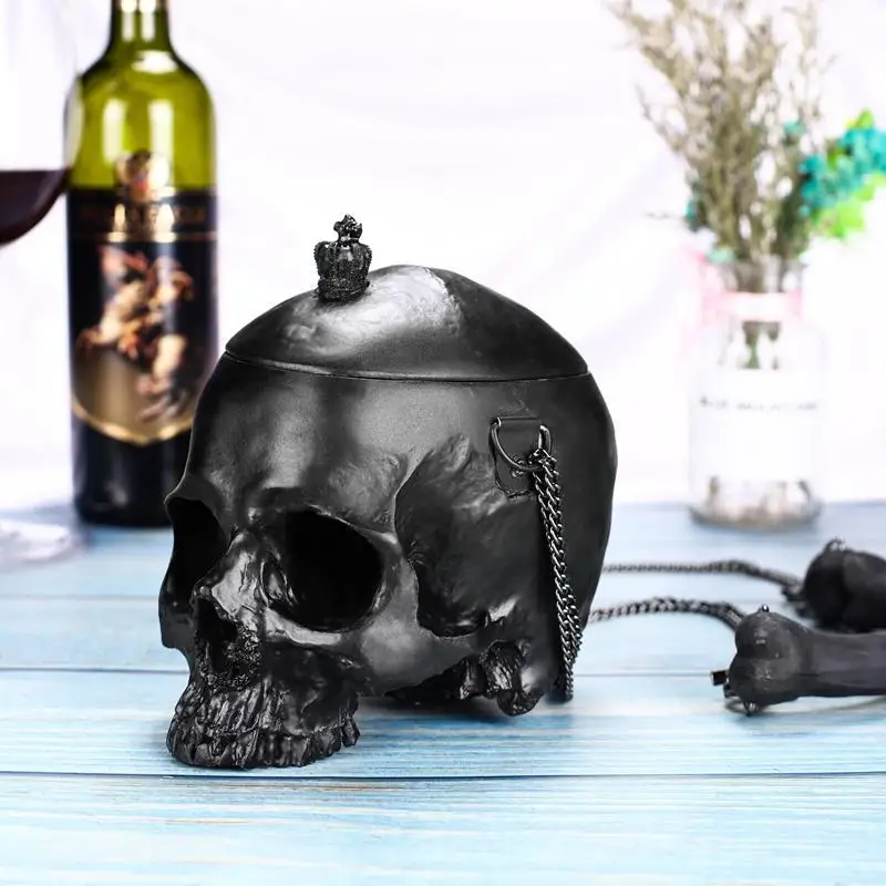 

2018 Women Black Skull Shoulder Messenger Bag Handbag Purse Dropship