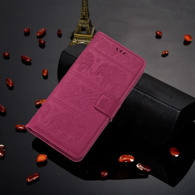 HotPink Для samsung Galaxy A40 чехол 3D слон флип чехол для Samung Galaxy YA40 A 40 SM-A405F A405FN A405MN кожаный чехол-кошелек - Цвет: HotPink