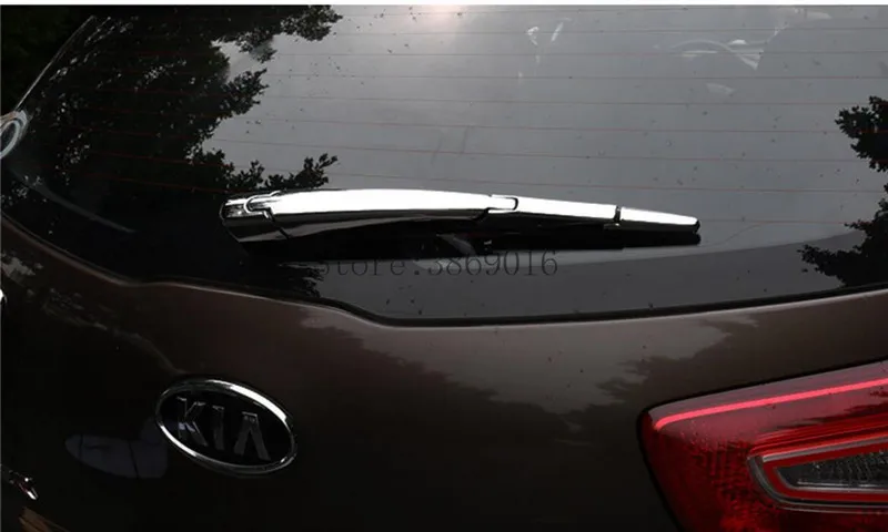 ABS хромированное покрытия, для заднего стекла Форсунка щетки стеклоочистителя отделка 4 шт. подходит для 2010 2011 2012 2013 KIA Sportage R