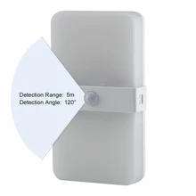 Rechargeable wiring-free magnetic body led wardrobe cupboard automatic induction long night light magnet shoe cabinet kitchen