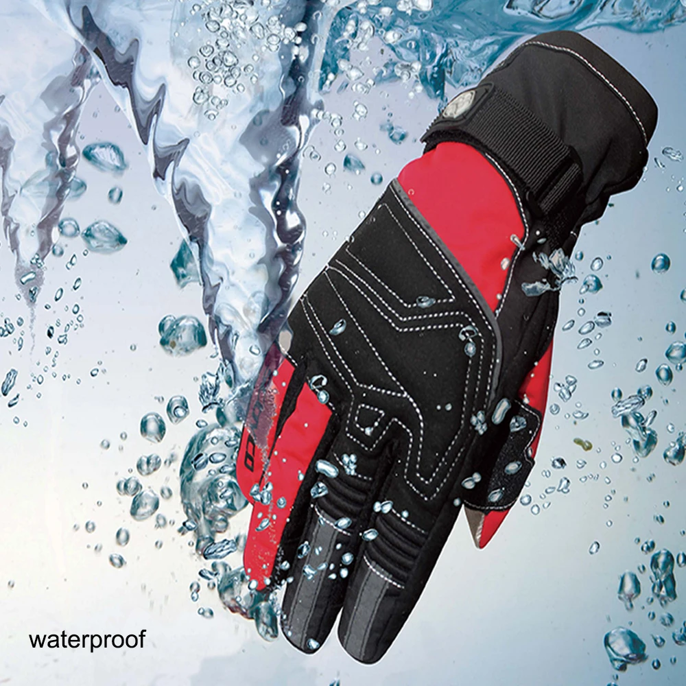 SCOYCO новые зимние водонепроницаемые теплые перчатки ветрозащитный сенсорный экран Смарт мотицикл перчатки удобные термальные Экстремальные спортивные перчатки