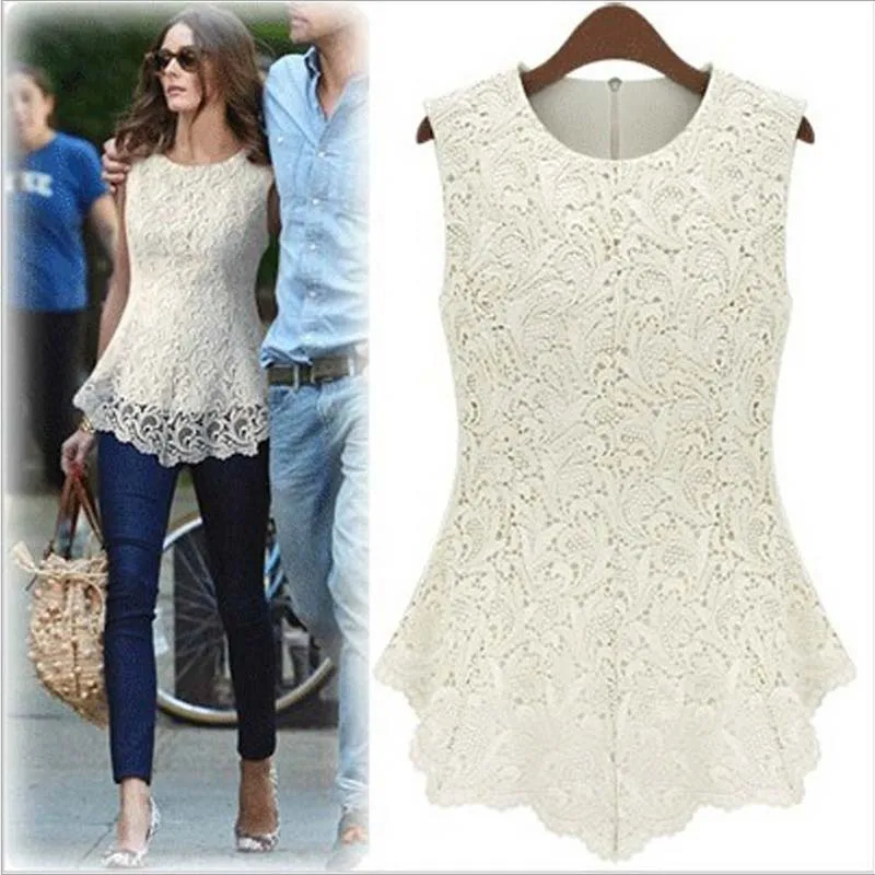 2016 Summer Tops Women Kimono White Lace Blouses Sexy Plus Size Tops ...