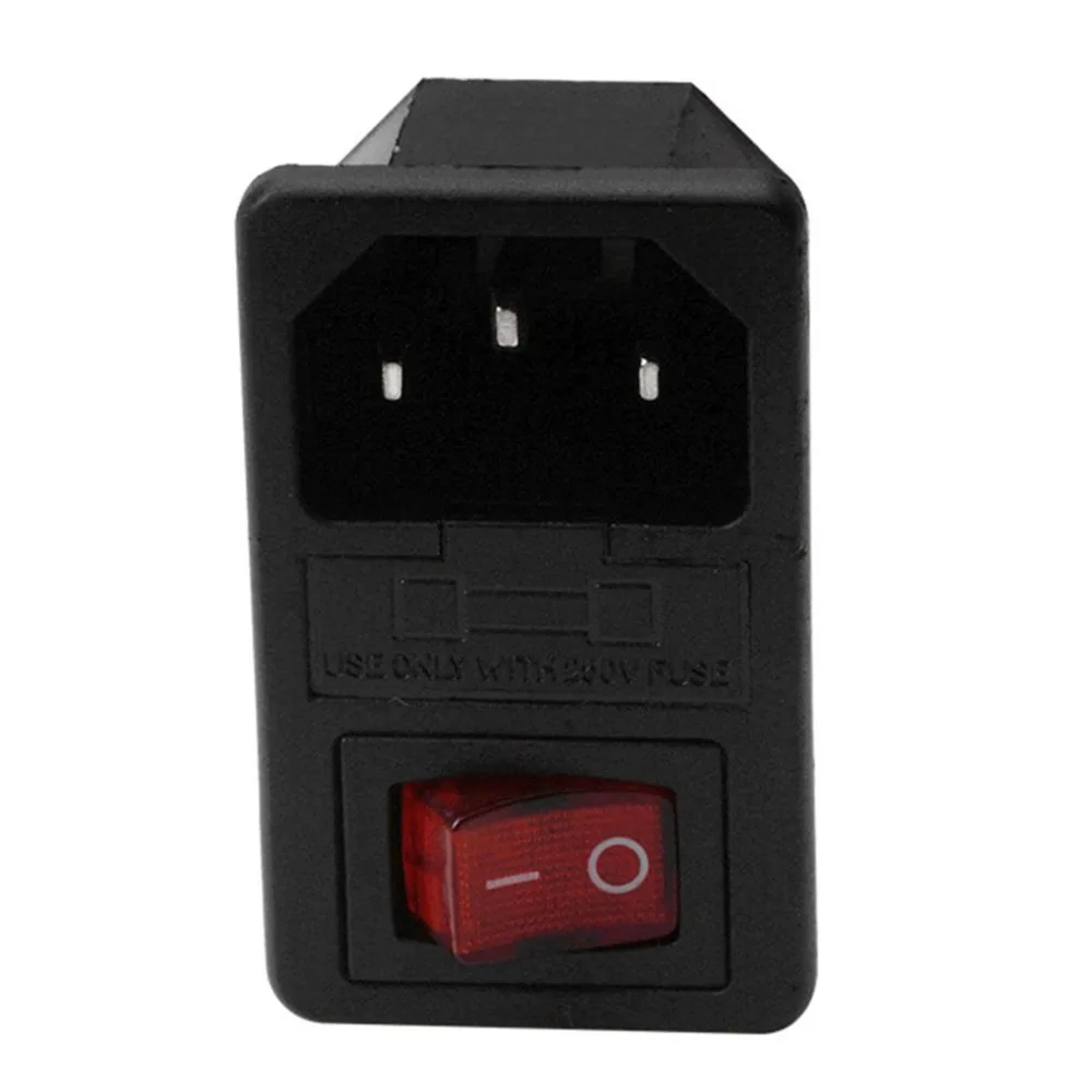 

3DSWAY 3D Printer Accessories Power Switch Socket Module 220V/110V 10A with Fuse High Quality