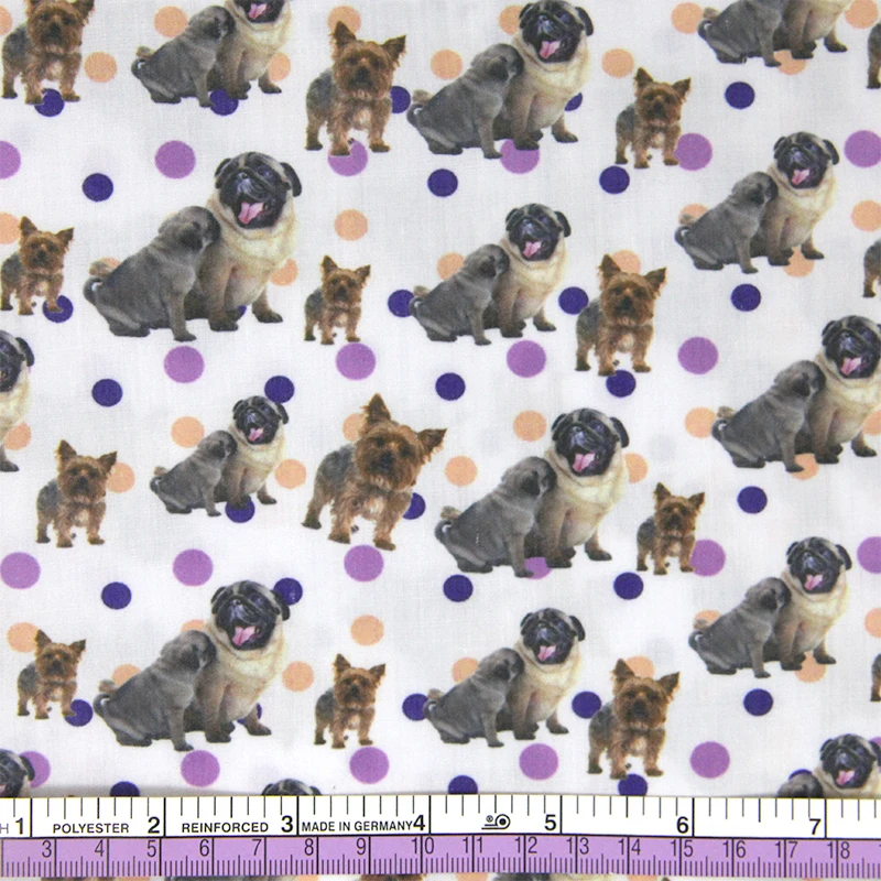 

David accessories 43307 50*147CM patchwork cotton dog fabric for Tissue Kids Bedding textile for Sewing, DIY handmade materials