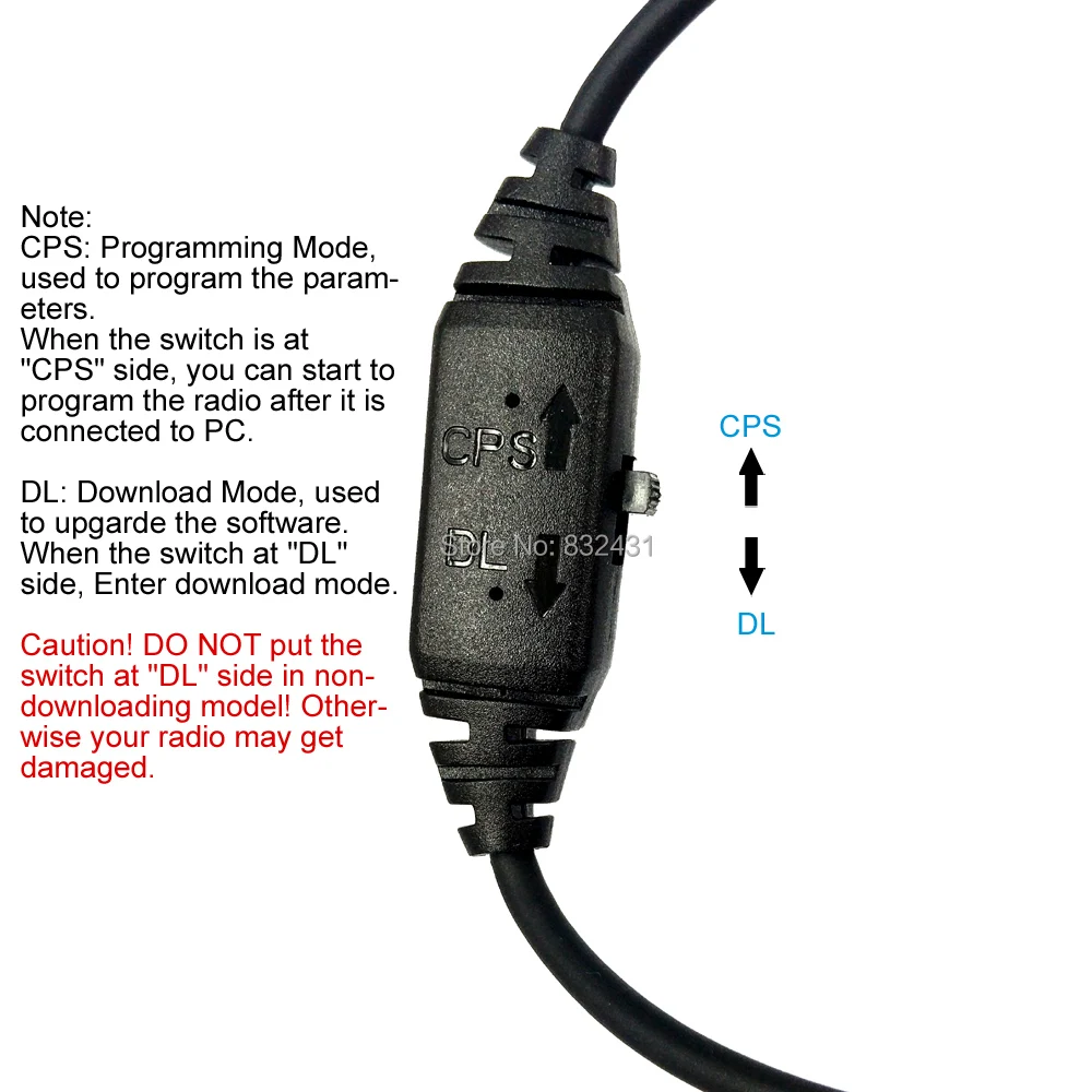 USB Programming Program Cable for HYT Hytera TD530 9