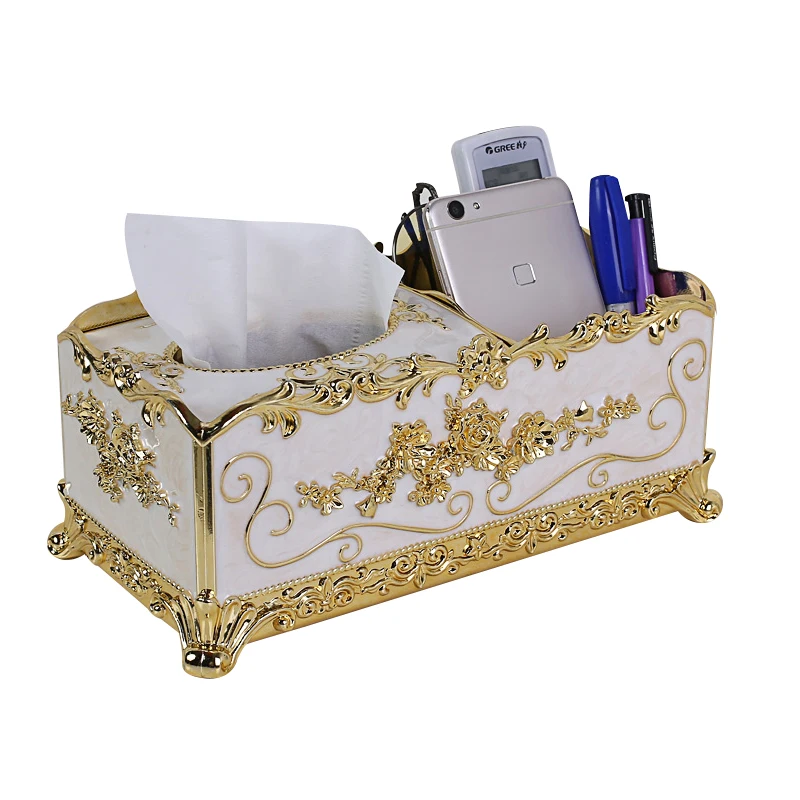 

Simple and creative acrylic multi-purpose home living room remote control tissue storage box Continental napkin box