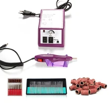 Электрический аппарат для маникюра, фрезерные сверла, набор шлифовальных лент для ногтей, гель для снятия лака, педикюрный станок, комплект для резки