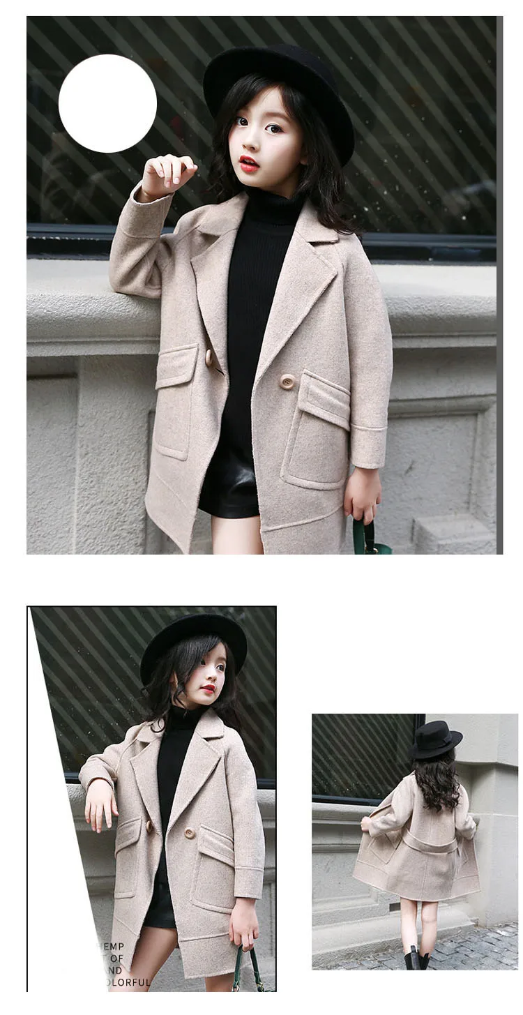 2017 winter girls coat long with pocket thick kids wool jackets big girl outerwear trench coats grey pink red children clothing 5 6 7 8 9 10 11 12 13 14 15 years little teenage big girls  winter coat girl 2017 girl clothes winter 2017 outerw (7)