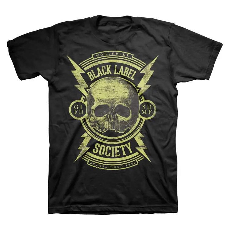 BLACK LABEL SOCIETY-болты-футболка S-M-L-XL-2XL Фирменная Новинка официальный футболка |
