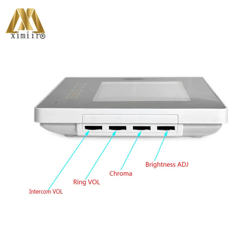 808MA11 hands-free CMOS проводное настенное крепление от одного до одного видео домофон системы 7 дюймов цветной видео дверной телефон