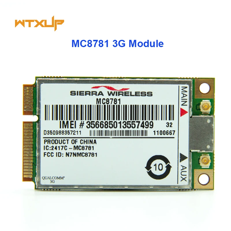 WTXUP разблокирована Sierra MC8781 беспроводной модуль WWAN HSUPA HSDPA UMTS GSM GPRS EDGE Mini PCIE карта 3g модем